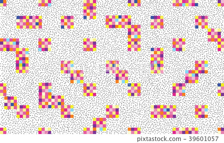 Abstract geometric tile pattern Pixel background 39601057