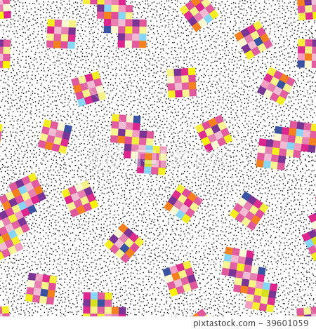 Abstract geometric tile pattern Pixel background Abstract geometric tile pattern Pixel background 39601059