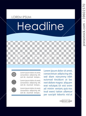 Editable Vector. A4 Business Book Cover Layout   39601570
