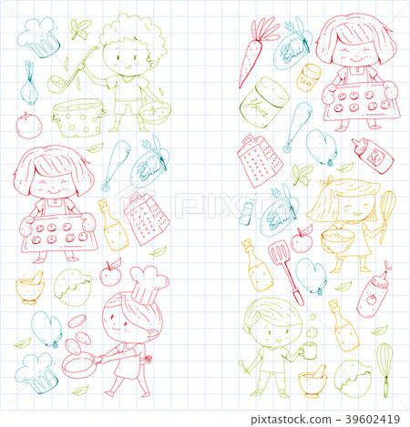 Chilren menu, kids cafe, restaurant. Kindergarten 39602419