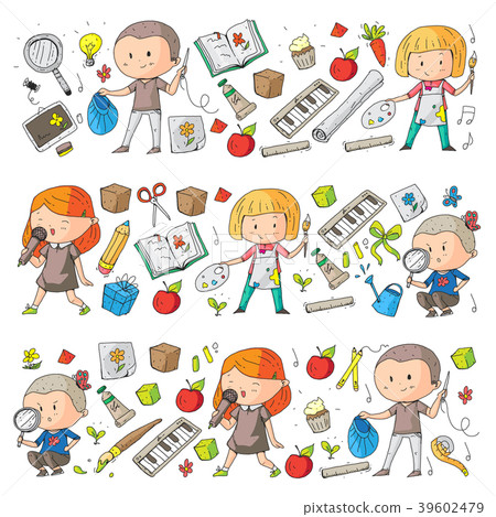 Children. School and kindergarten. Creativity and 39602479