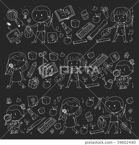 Children. School and kindergarten. Creativity and 39602480
