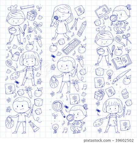 Children. School and kindergarten. Creativity and 39602502