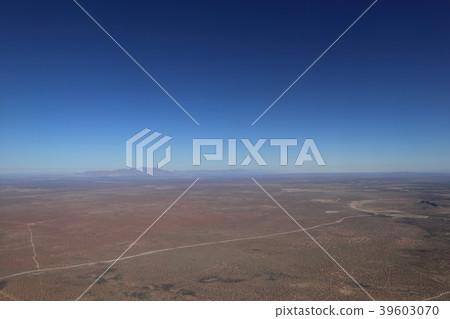 Landscape from the sky above Texas, USA 39603070