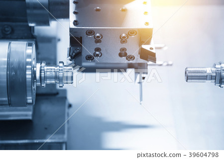 The double spindle CNC lathe machine  39604798