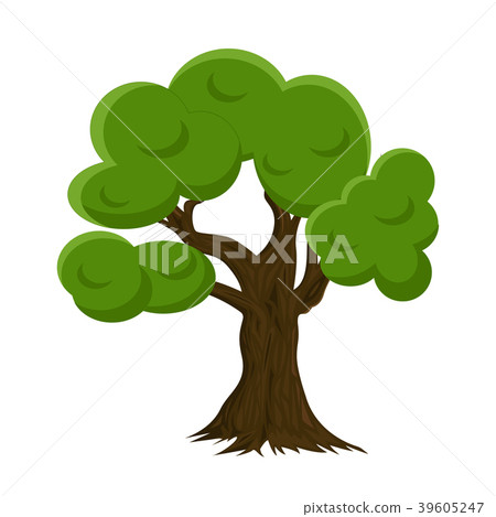 Tree on white background. illustrator vector. Tree on white background. illustrator vector. 39605247