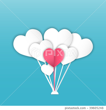 Vector background with hearts, Valentine's Day Vector background with hearts, Valentine's Day 39605248
