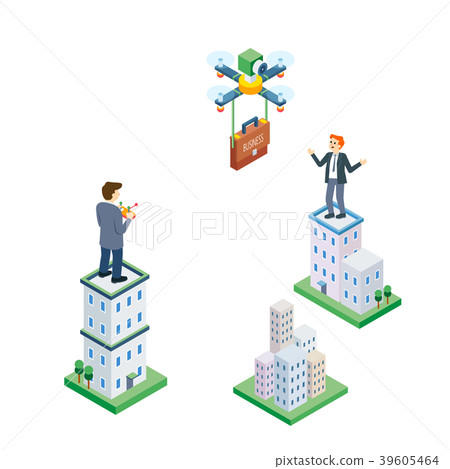 Vector - related to use of drone illustration. how to use drone for our life. 012 Vector - related to use of drone illustration. how to use drone for our life. 012 39605464