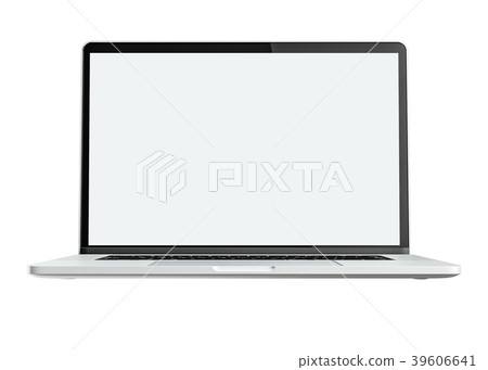 Modern computer laptop isolated on white Modern computer laptop isolated on white 39606641