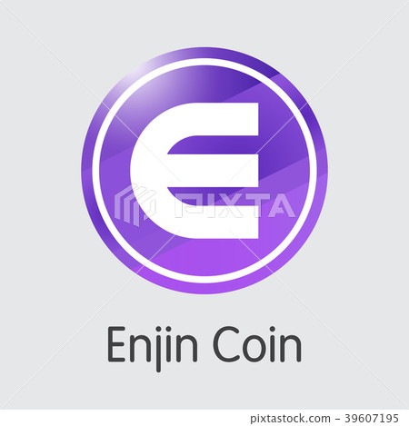 Enjin Coin Digital Currency Coin. Vector Icon of Enjin Coin Digital Currency Coin. Vector Icon of 39607195
