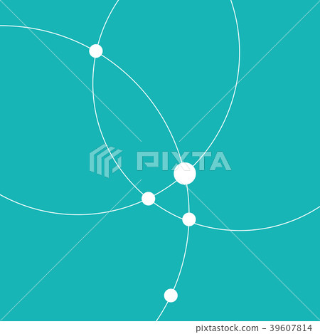 Technology abstract dot and circle connection Technology abstract dot and circle connection 39607814