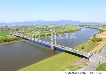 [航線]築後川天佑寺大橋（Tenkenjibashi）福岡縣久留米市三幡郡宮城町 39608425