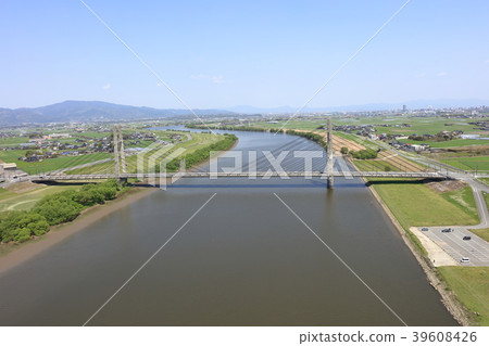 [航線]築後川天佑寺大橋（Tenkenjibashi）福岡縣久留米市三幡郡宮城町 39608426