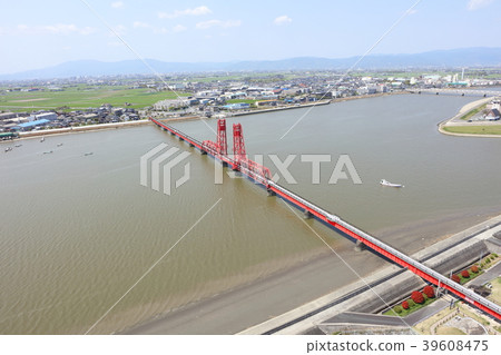 築後川上升橋大川市福岡縣_佐賀縣佐賀市Morotomi鎮 39608475