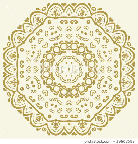 Oriental Abstract Vector Pattern 39608592