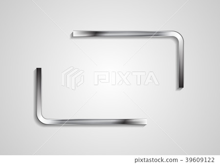 Quote blank speech bubble abstract metal design Quote blank speech bubble abstract metal design 39609122