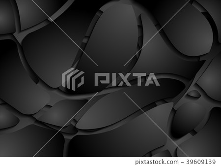 Black abstract wavy pattern design Black abstract wavy pattern design 39609139