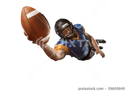 one american football player man studio isolated 39609840