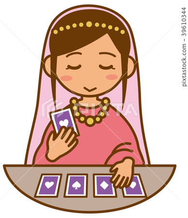 Illustration of a fortune teller 39610344