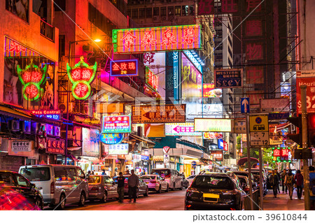 旺角霓虹街“香港” 39610844