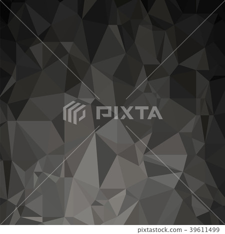 Grey Polygonal Background. Triangular Pattern Grey Polygonal Background. Triangular Pattern 39611499