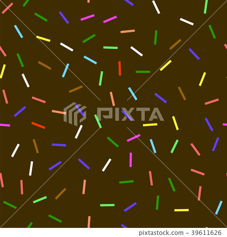 Glaze and Colored Sprinkles Seamless Pattern - Stock Illustration ...
