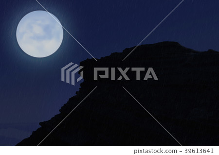 Dark cliff in the rain Dark cliff in the rain 39613641