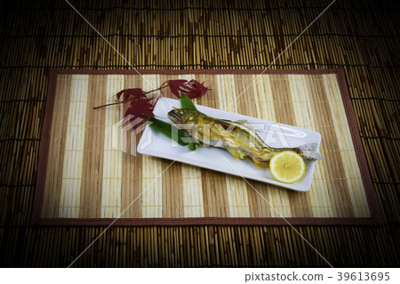 Grilled salted mackerel Grilled salted mackerel 39613695