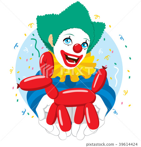Clown Balloon Dog Clown Balloon Dog 39614424