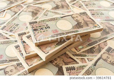 Banknote Banknote 10,000 yen bill Money bill Large money Cash inheritance tax Birth gift 39614781