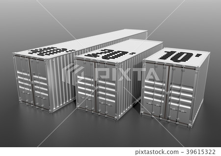 Metallic ship cargo containers 10 20 and 40 feet 39615322