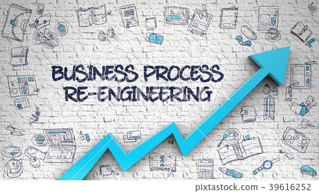 Business Process Re-Engineering Drawn on White 39616252