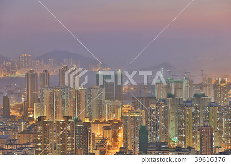 Kowloon peninsula from Beacon hill Hong Kong 39616376