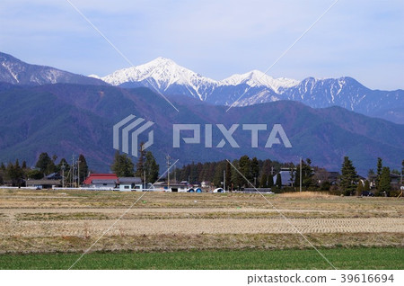 從安曇野市看見的北阿爾卑斯山 39616694