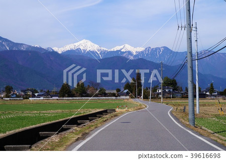 夢農場之路和北阿爾卑斯山（長野縣安曇野市） 39616698