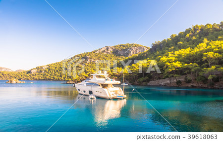 Boat sailing in Mediterranean Sea Marmaris, Turkey 39618063