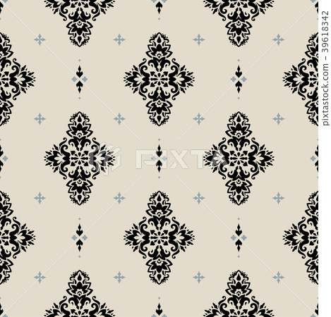 Vector damask seamless pattern - Stock Illustration [39618342] - PIXTA