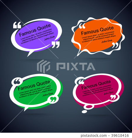 quote vector border set 39618416