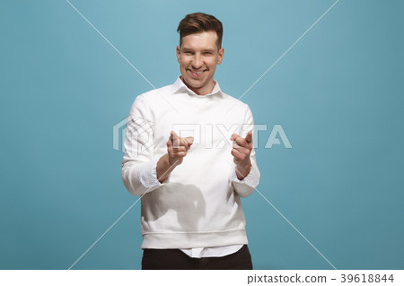 The happy business man point you and want you 39618844
