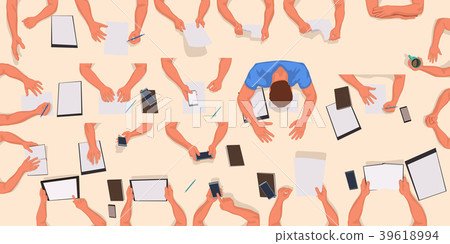 top view hands set top view hands set 39618994