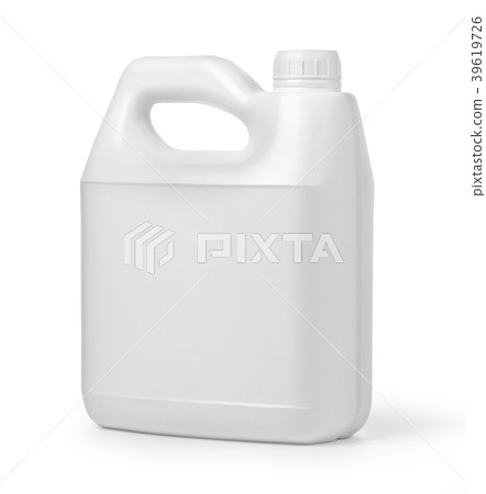 Plastic canister on white Plastic canister on white 39619726