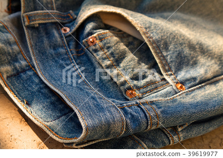 Sunlight on old blue jean Sunlight on old blue jean 39619977