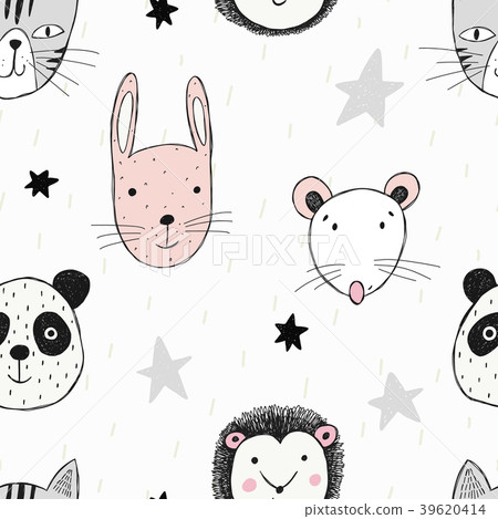 Cartoon style. Great for fabric, textile Vector Cartoon style. Great for fabric, textile Vector 39620414