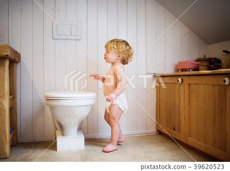 Cute toddler boy in the bathroom. Cute toddler boy in the bathroom. 39620523