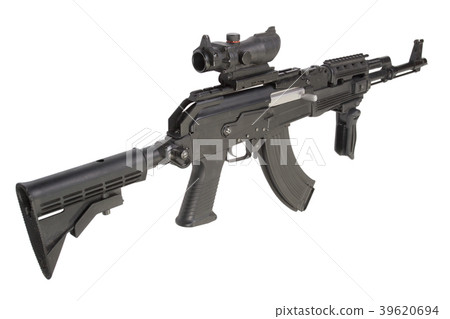 Modern Kalashnikov AK47 with accessories Modern Kalashnikov AK47 with accessories 39620694