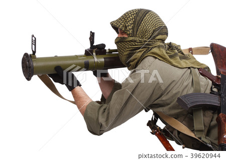 mercenary with anti-tank rocket launcher - RPG mercenary with anti-tank rocket launcher - RPG 39620944