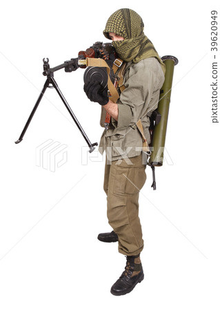 mercenary with machine gun mercenary with machine gun 39620949
