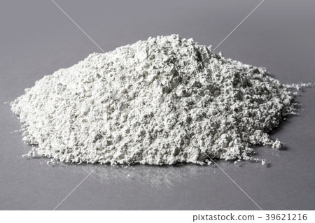 Quartz sand pile isolated grey background 39621216