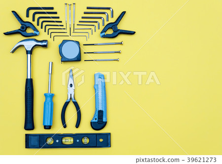 Toolbox set of tools. Home improvement concept on Toolbox set of tools. Home improvement concept on 39621273