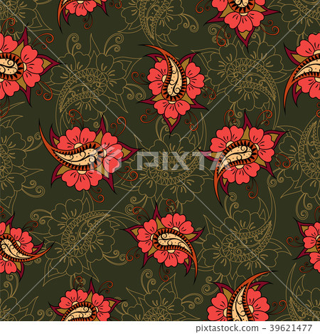 Paisley seamless pattern 39621477
